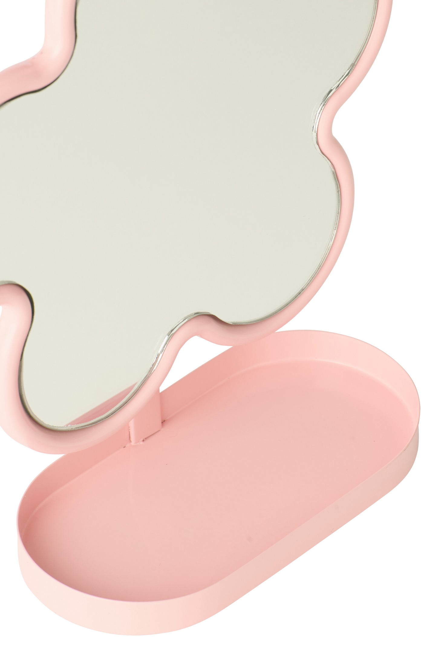Miroir à poser fleur rose