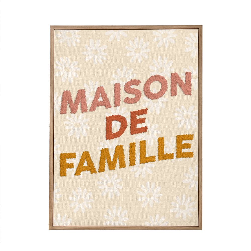 Toile tuftée Maison de famille