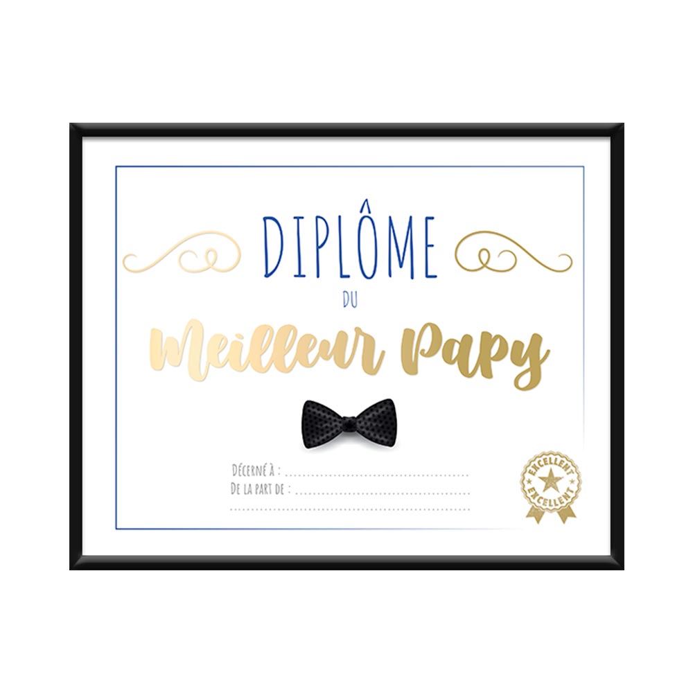 DIPLÔME MEILLEUR PAPY