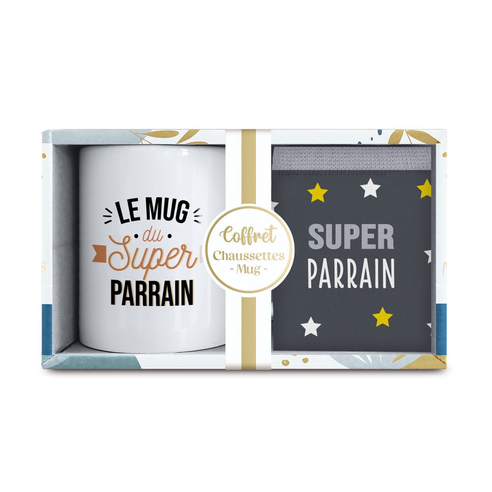 Coffret Mug Chaussettes Parrain