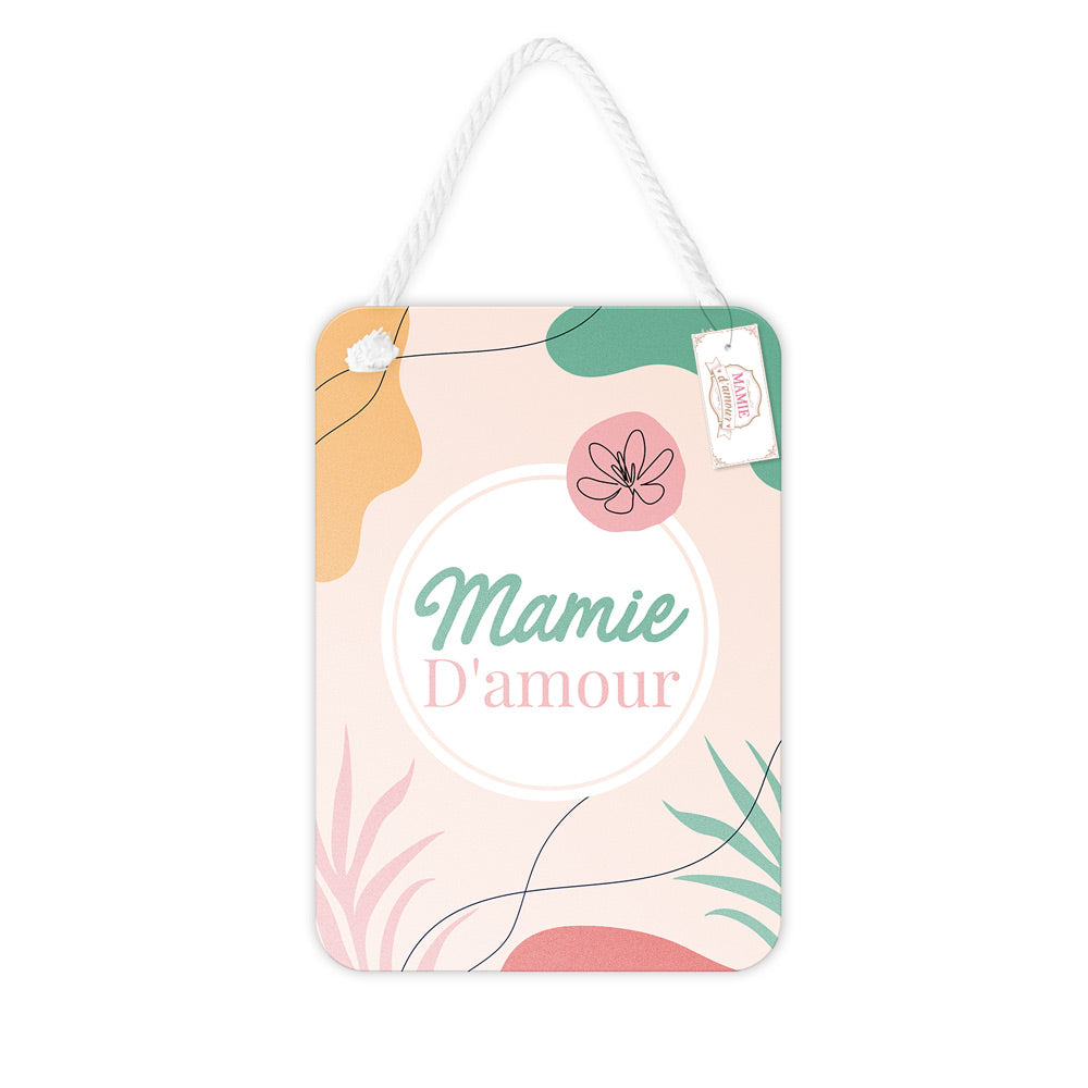 Plaque Metal "Mamie D'Amour"