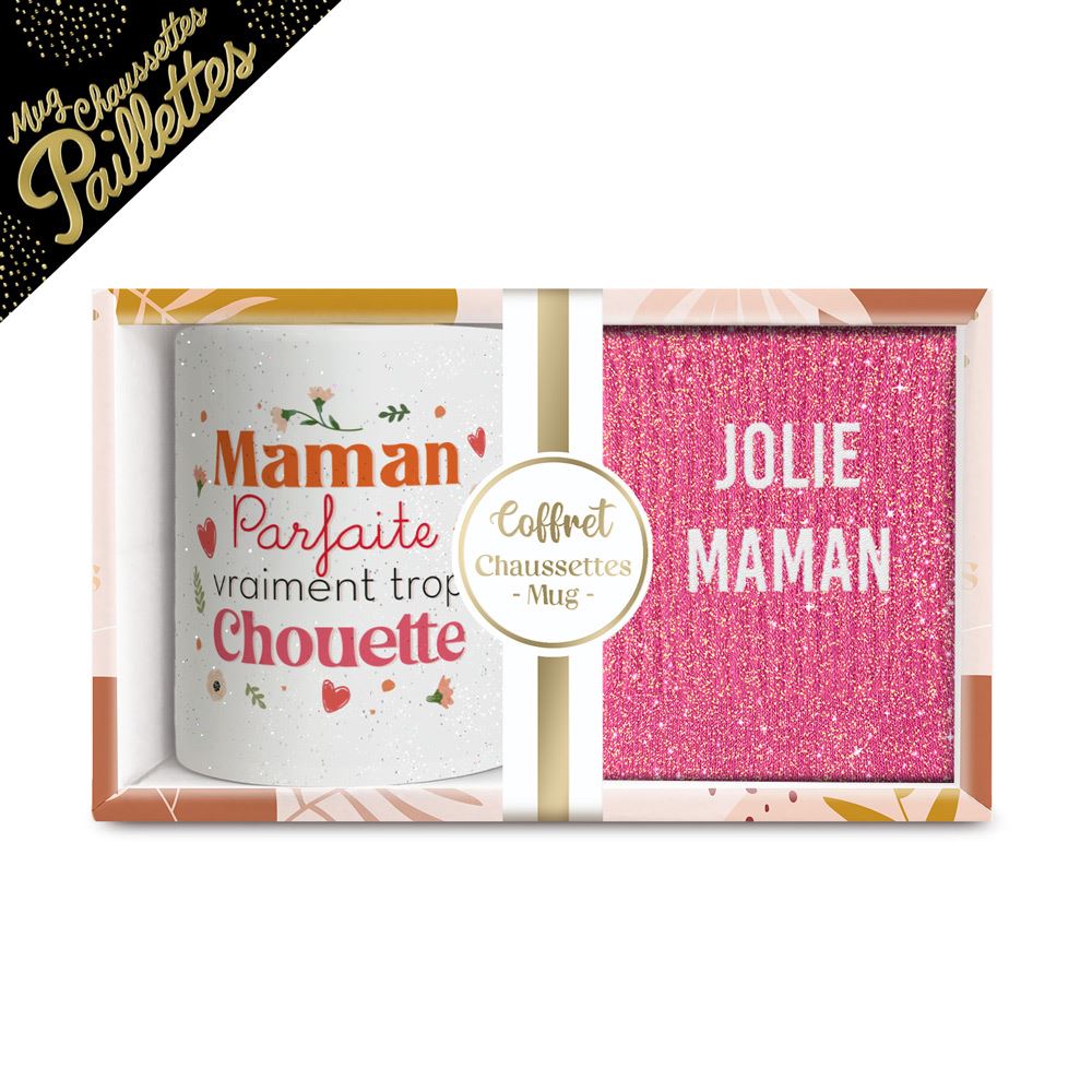 Coffret mug chaussette maman