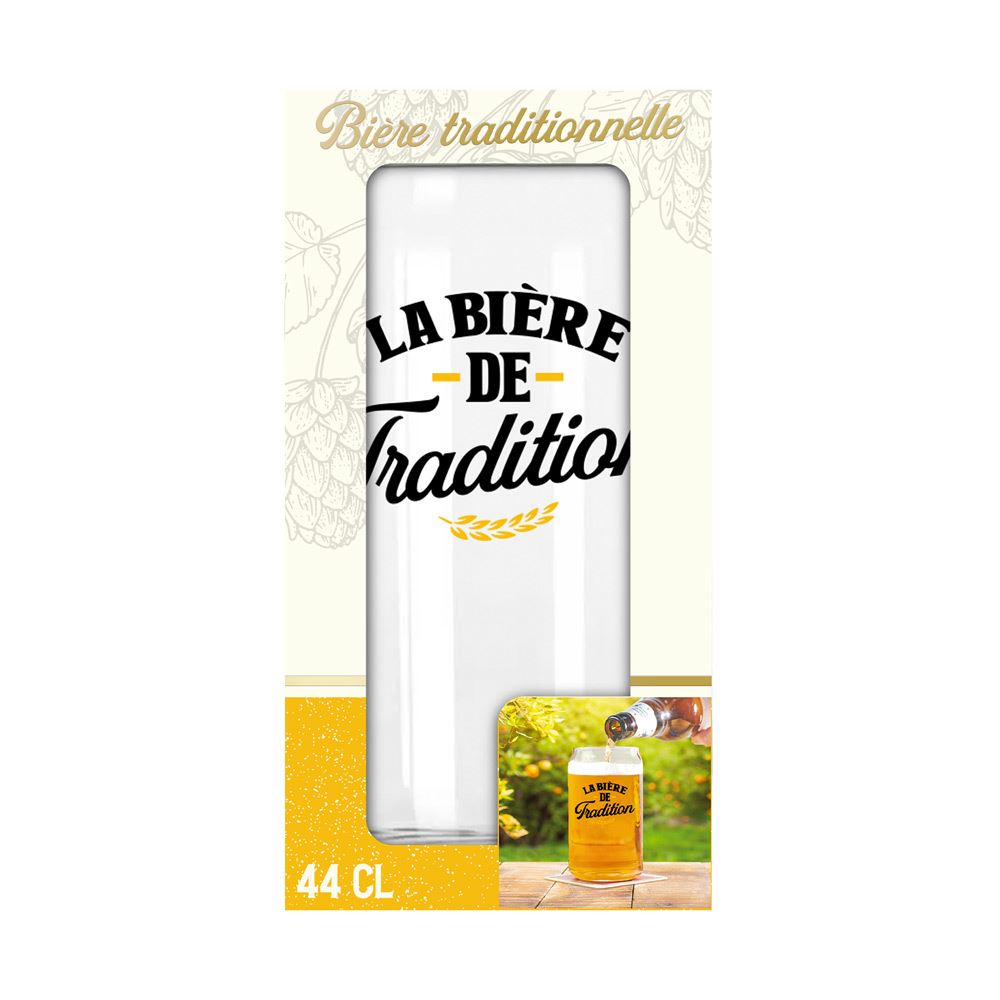 Verre Canette Bière Tradition