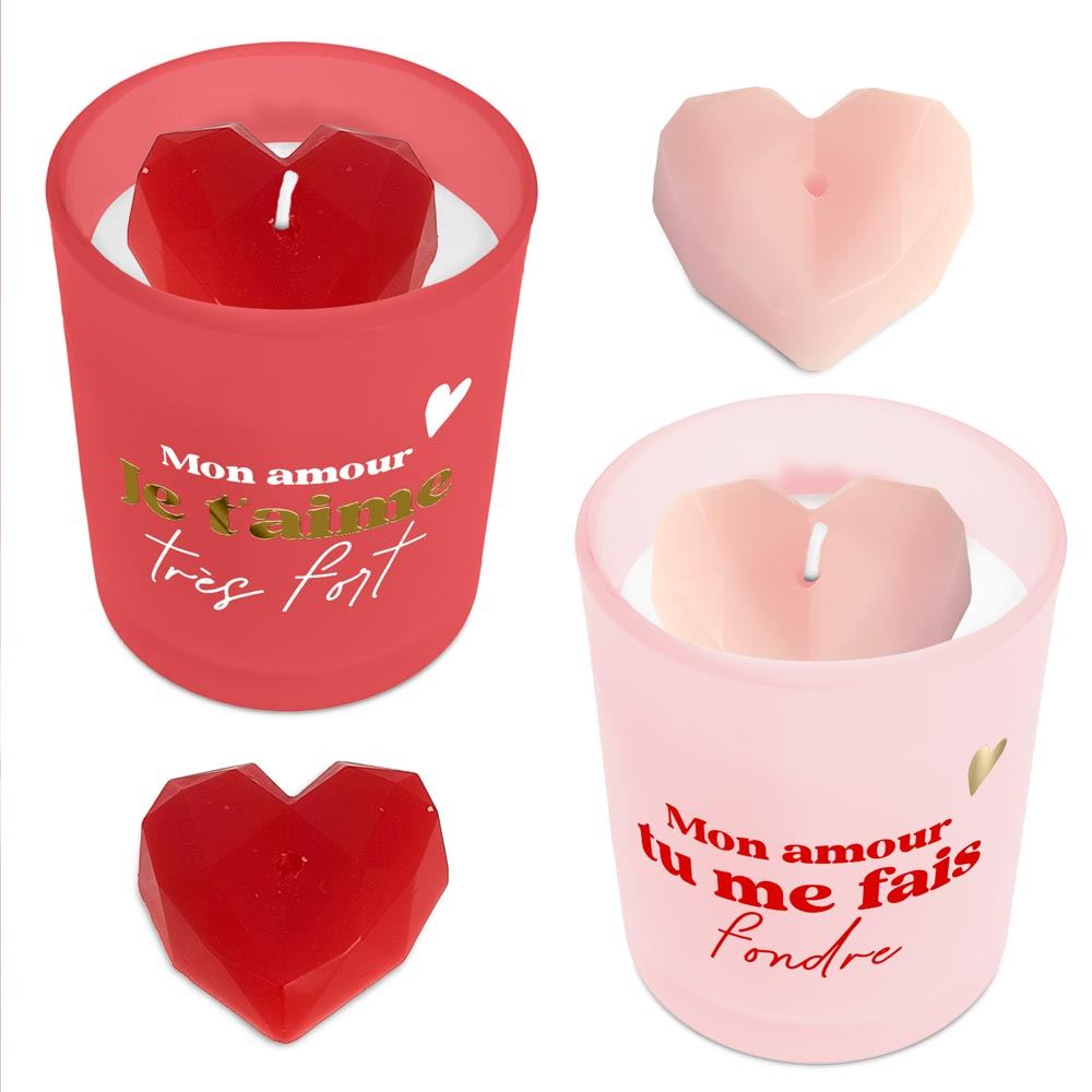 Bougie saint valentin