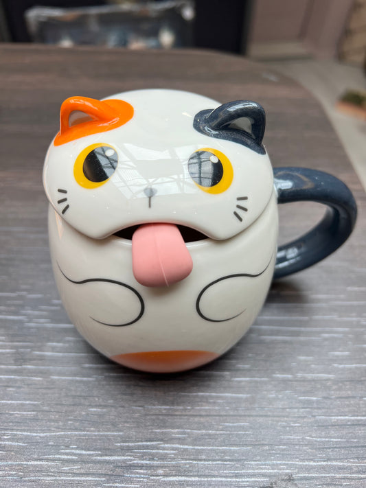 Mug couvercle et cuillère CAT