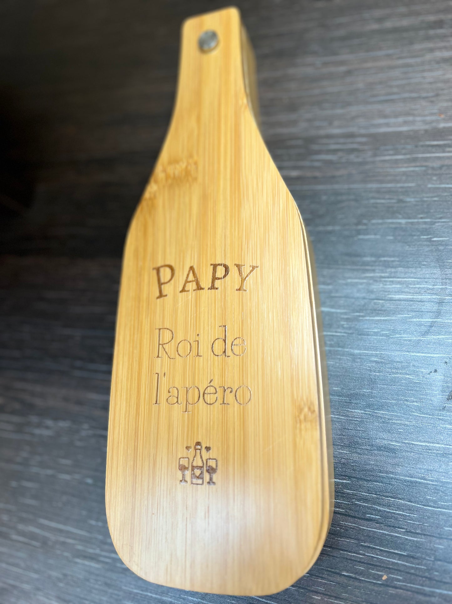 Coffret planche à découper sommelier papy