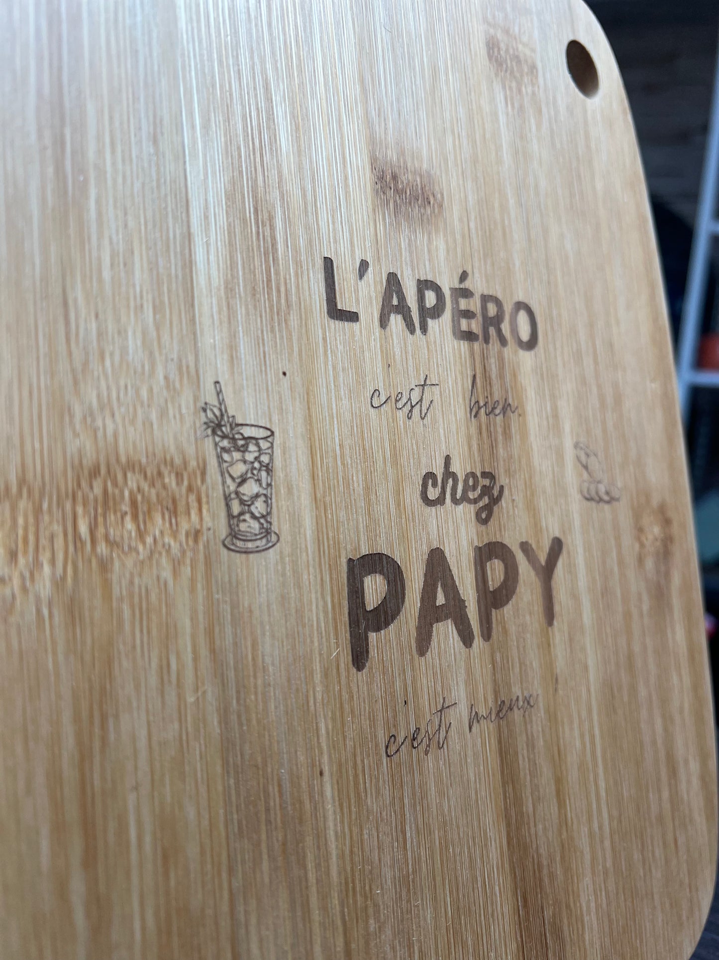 Planche a découper papy