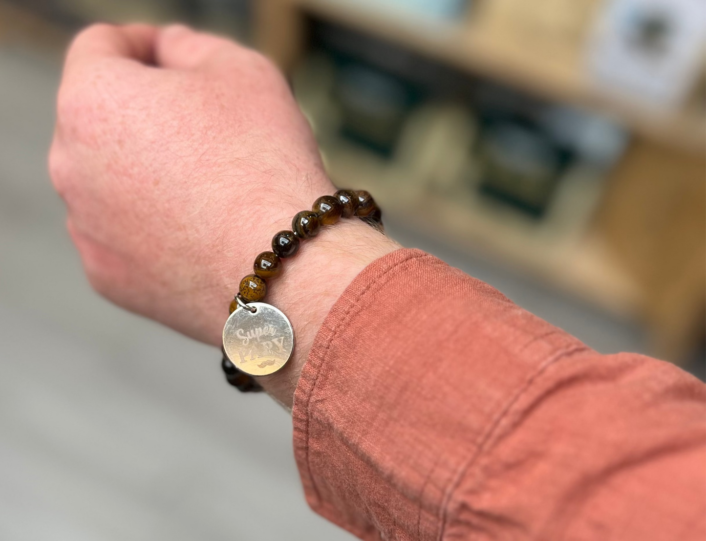 BRACELET MEDAILLON "SUPER PAPY"