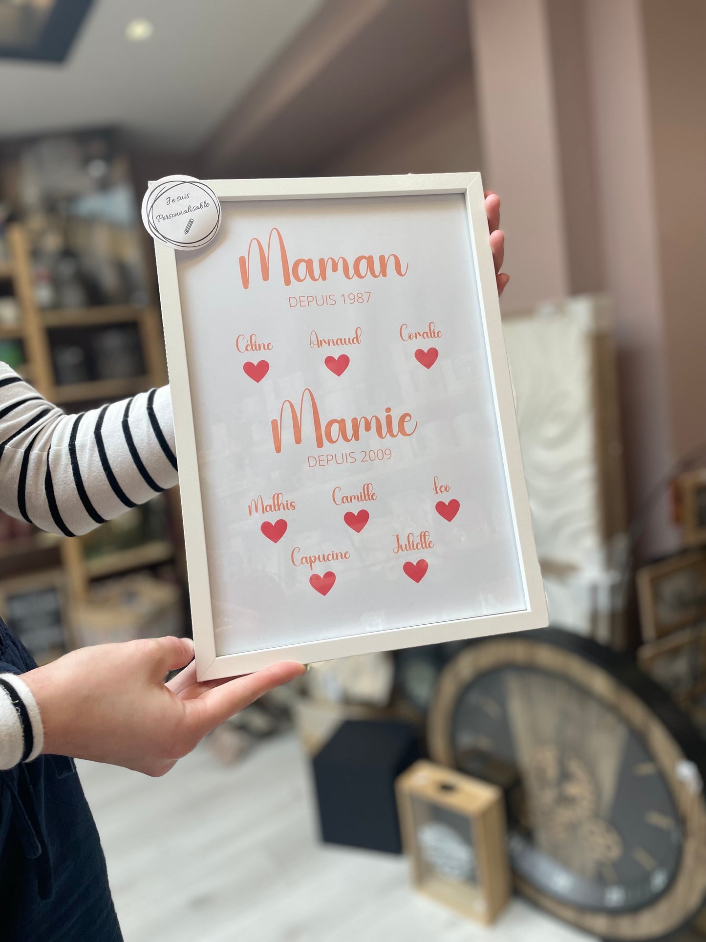 Cadre personnalisé maman
