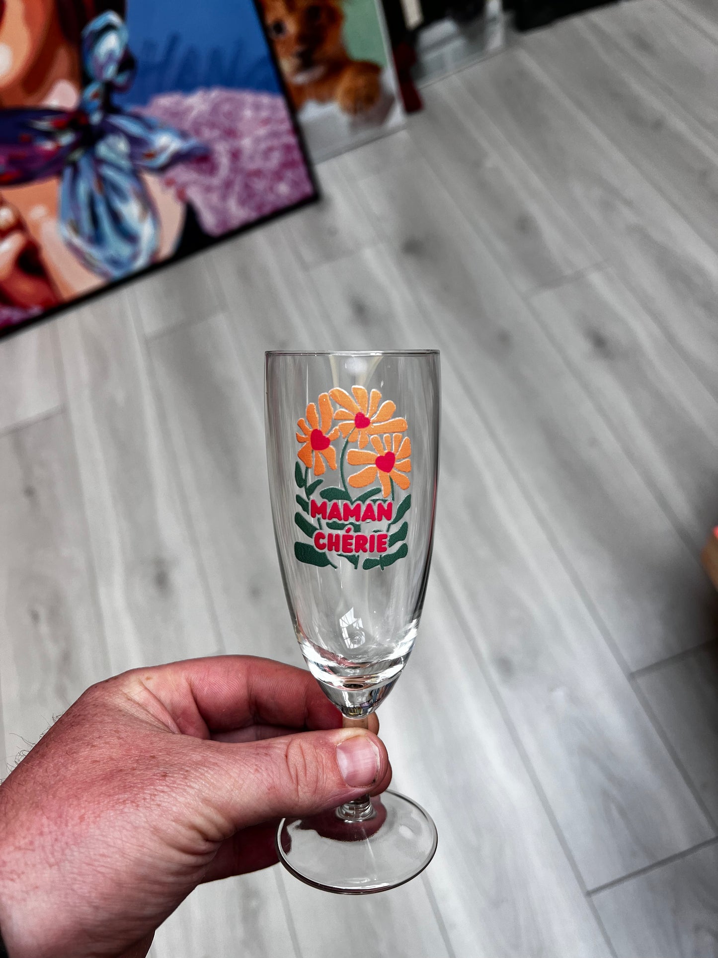 Coupe champagne maman chérie