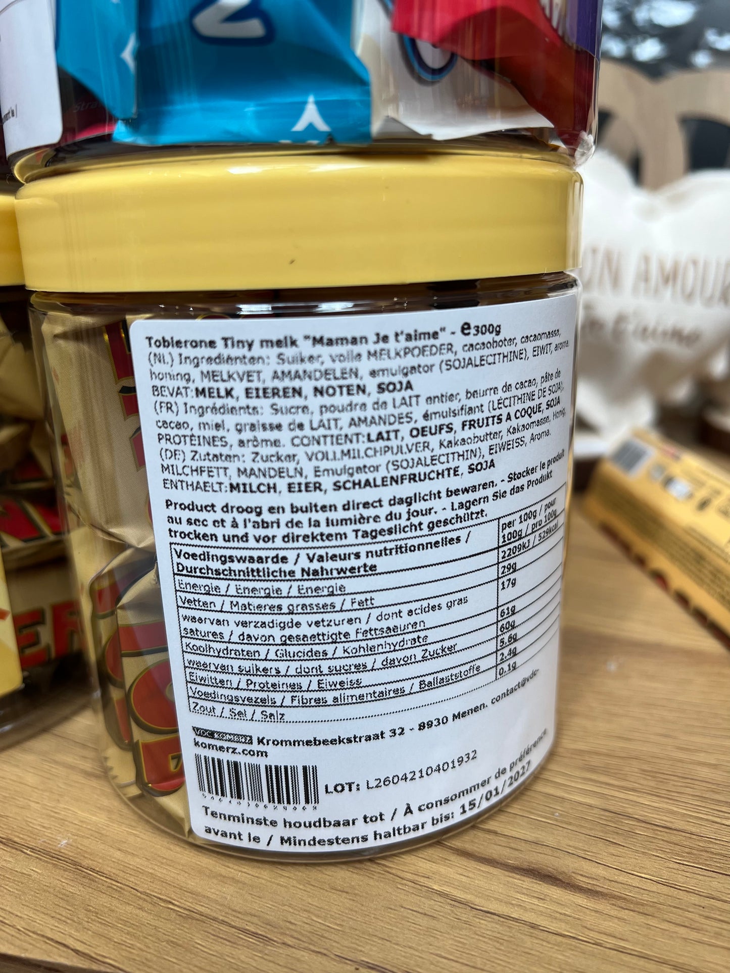 Mini bouché toblerone Maman