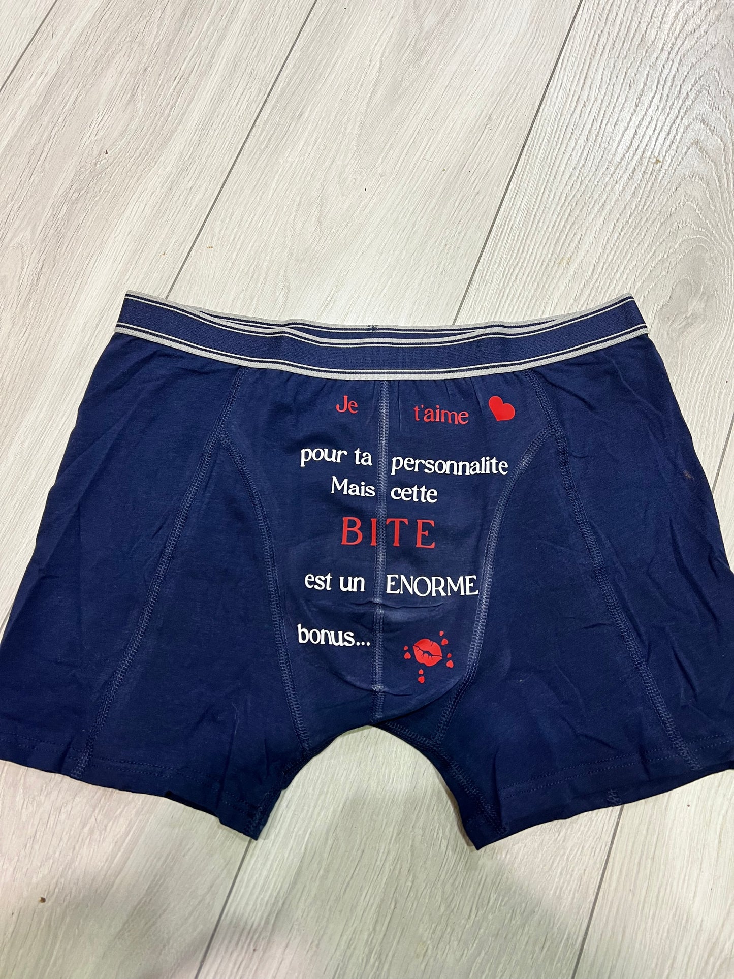Boxer saint Valentin personnalisable
