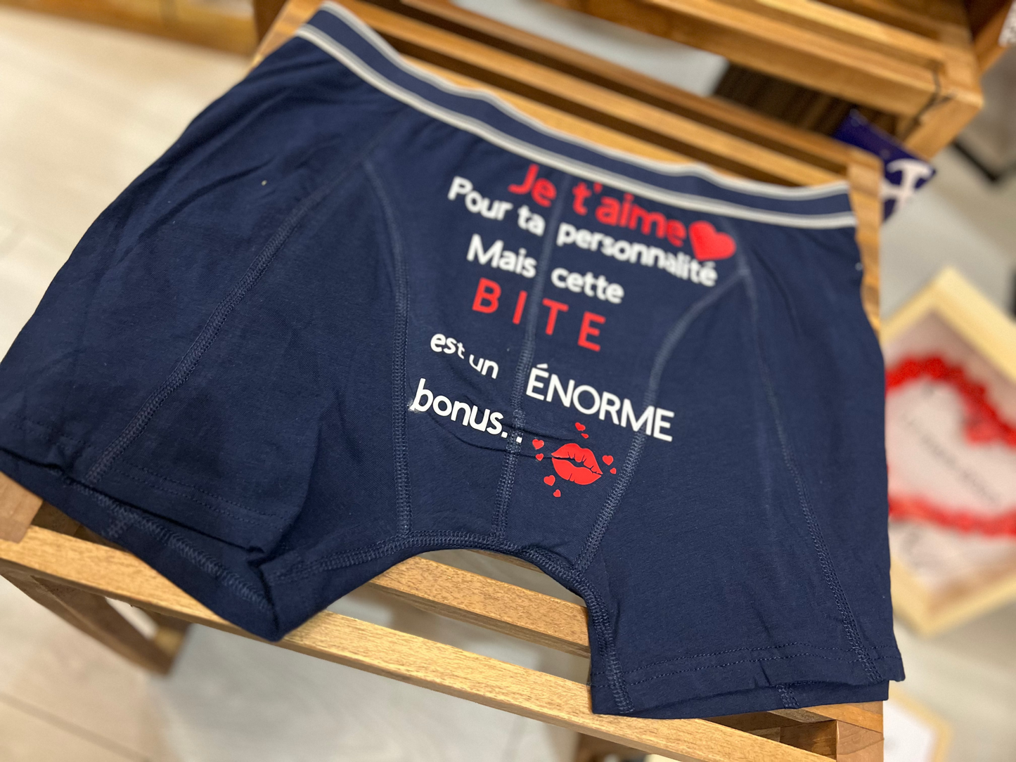 Boxer saint Valentin personnalisable