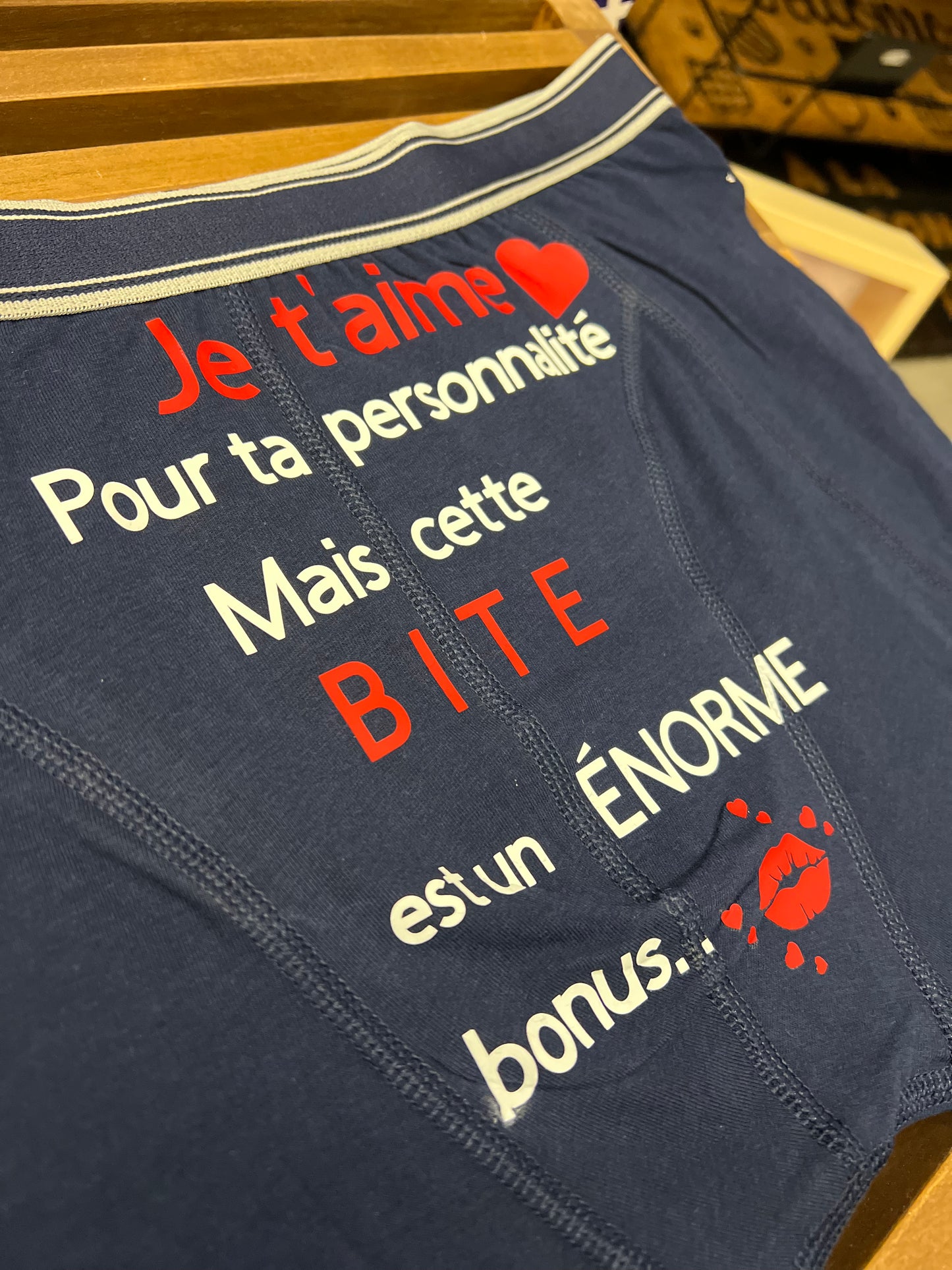 Boxer saint Valentin personnalisable