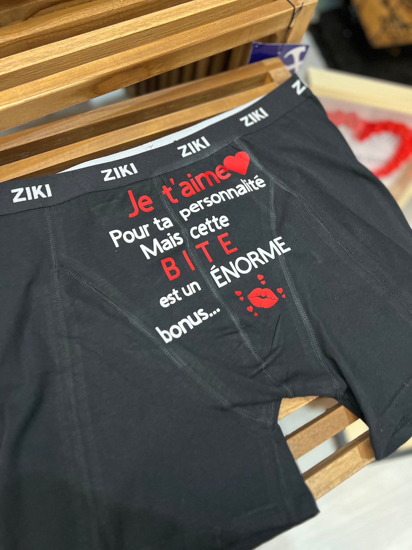 Boxer saint Valentin personnalisable