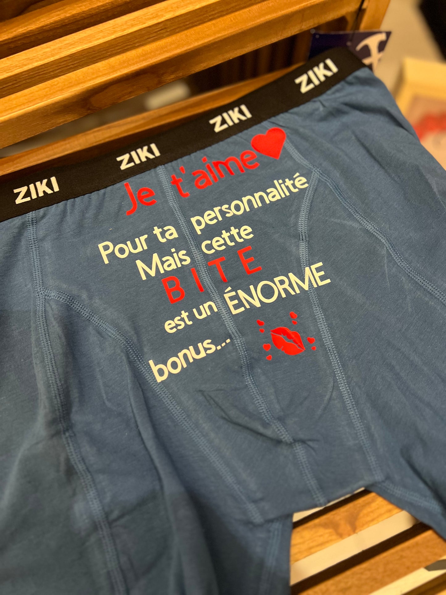 Boxer saint Valentin personnalisable