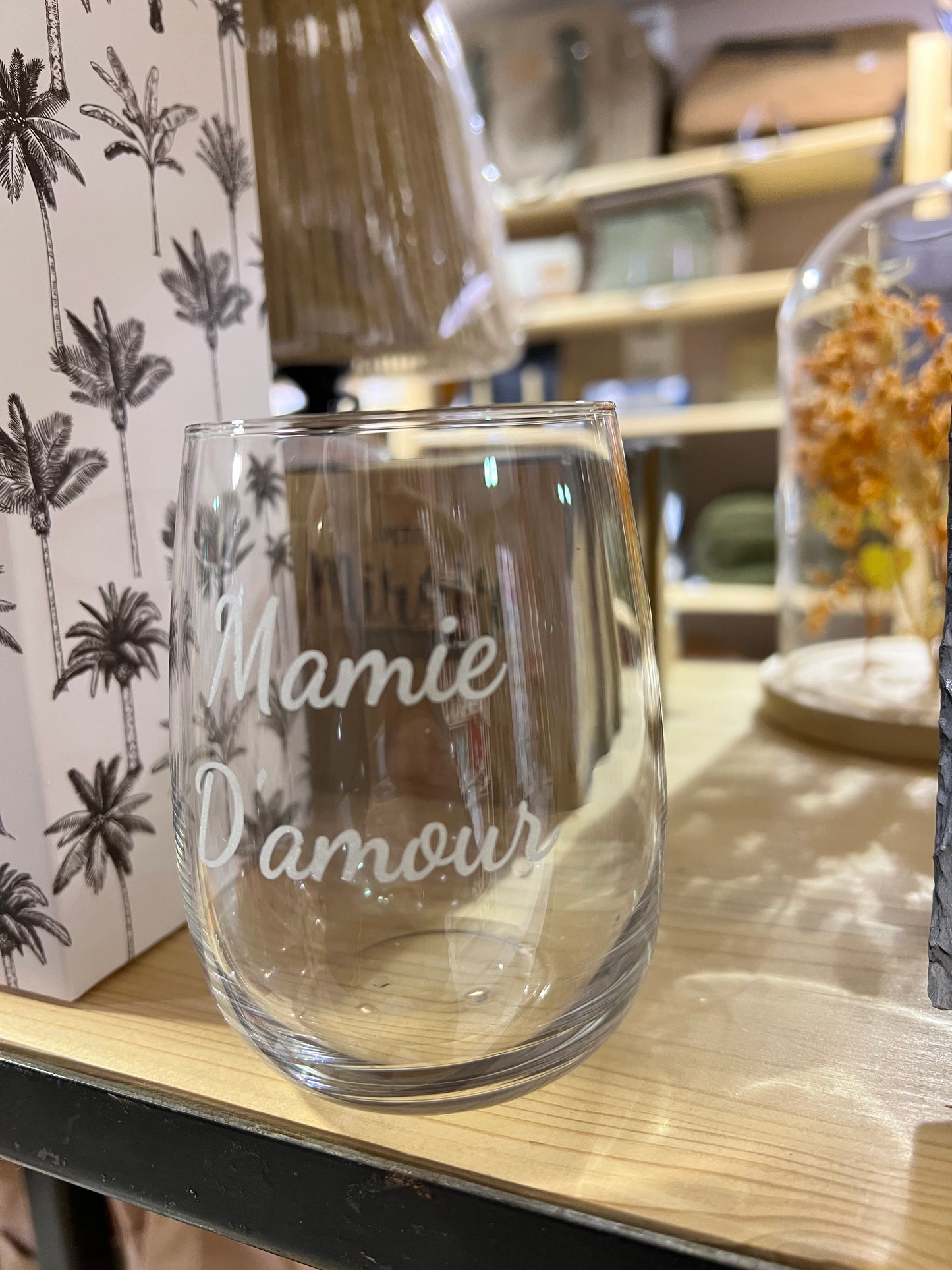 Verre à eau personnalisé