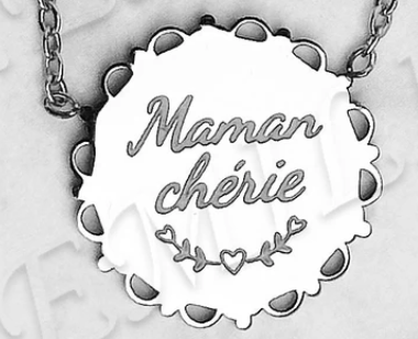 Collier Message "Maman chérie"