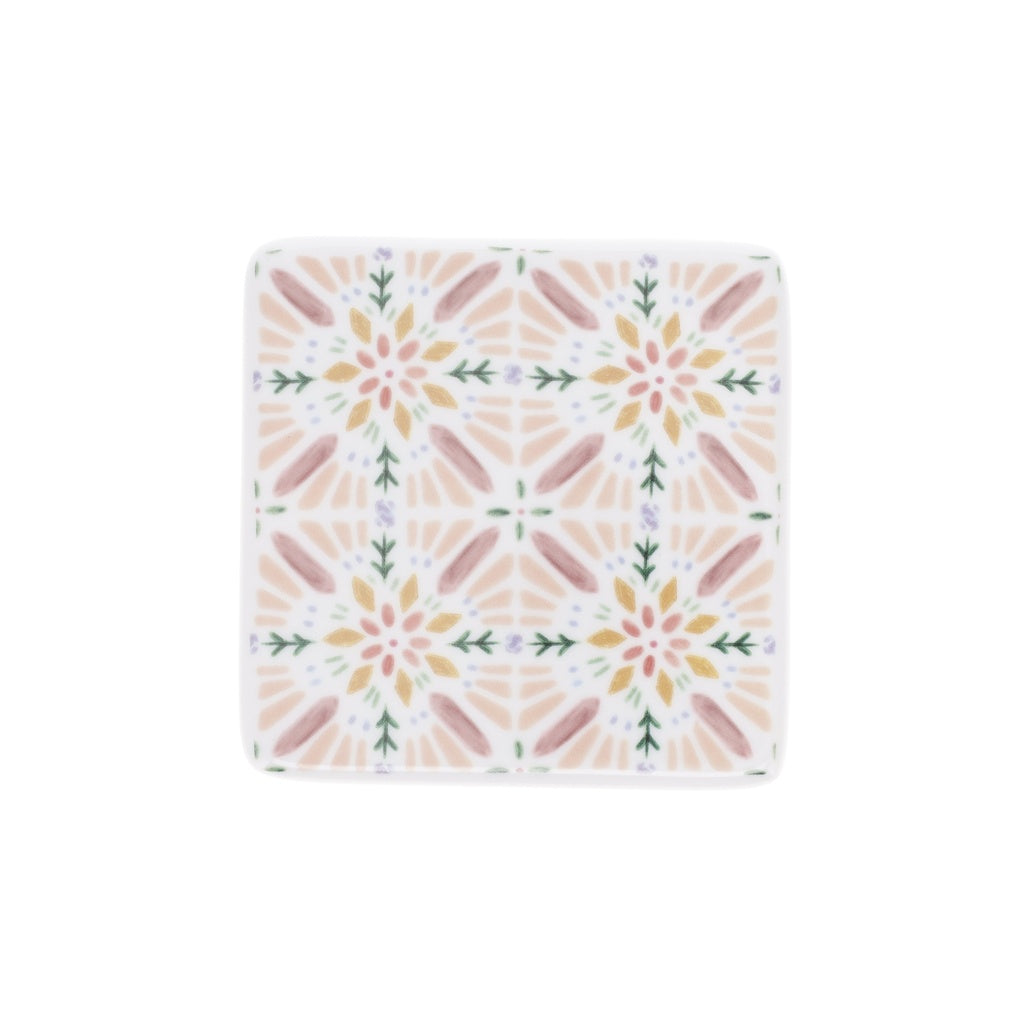 Dessous verre en porcelaine cachemire