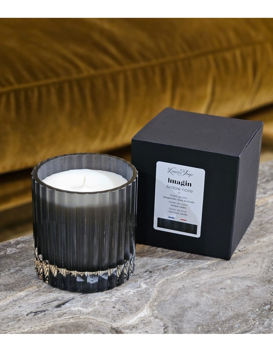 Bougie Imagin 340 g Ambre Noire