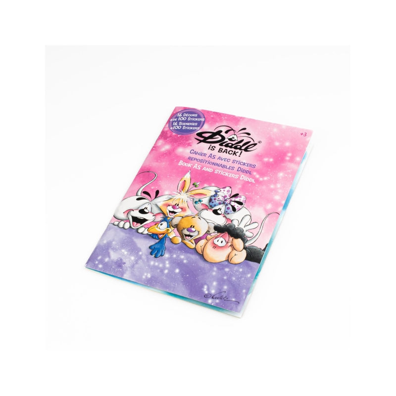 Cahier avec stickers diddl