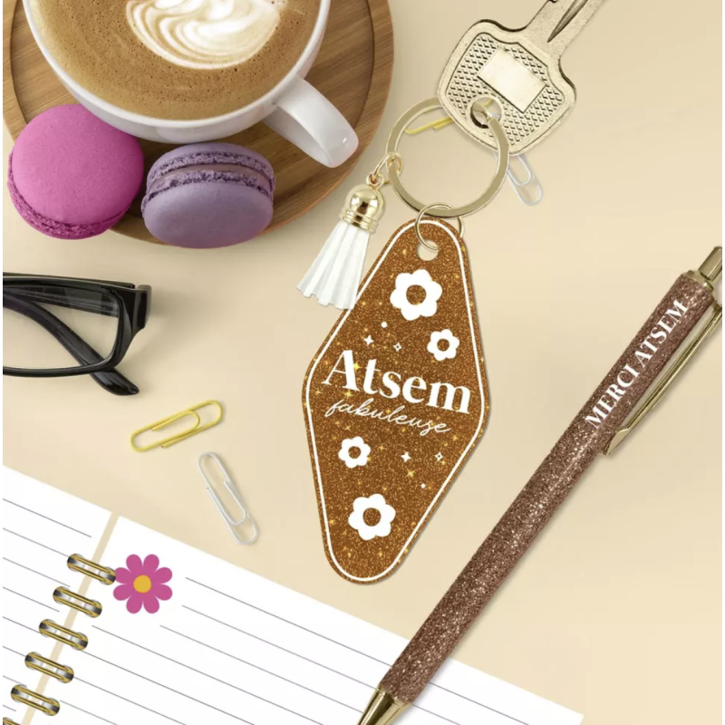 Coffret stylo porte clé ATSEM