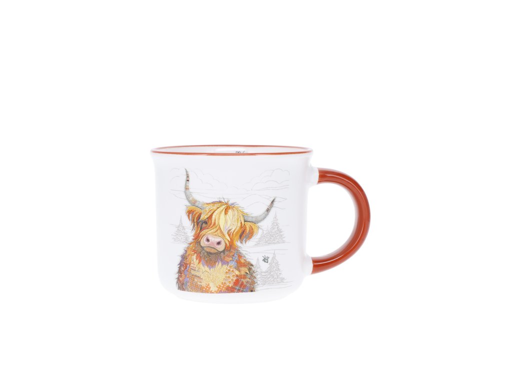 Tasse expresso vache écossaise et sapin Kooks – 125 ml
