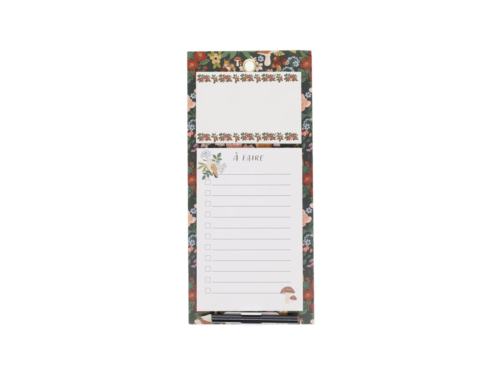 To-do list aimantée avec crayon – Balade en forêt