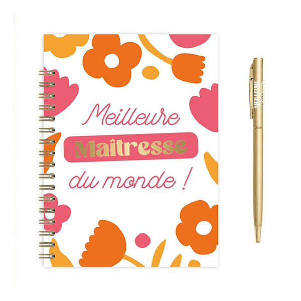 Coffret carnet stylo meilleure maitresse
