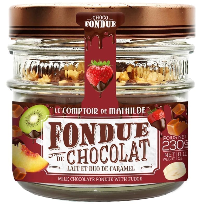 Fondue De Chocolat Lait Et Duo De Caramel 230G