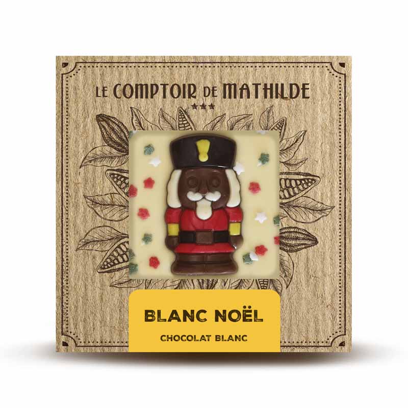 Tablette Chocolat Blanc Noël 80G