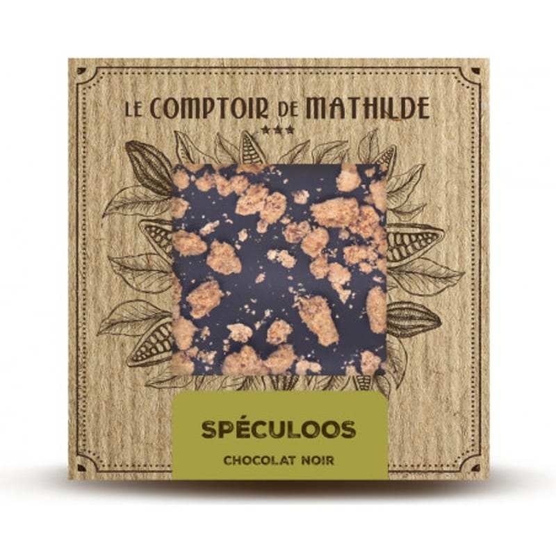 Tablette Chocolat Noir Speculoos 80G