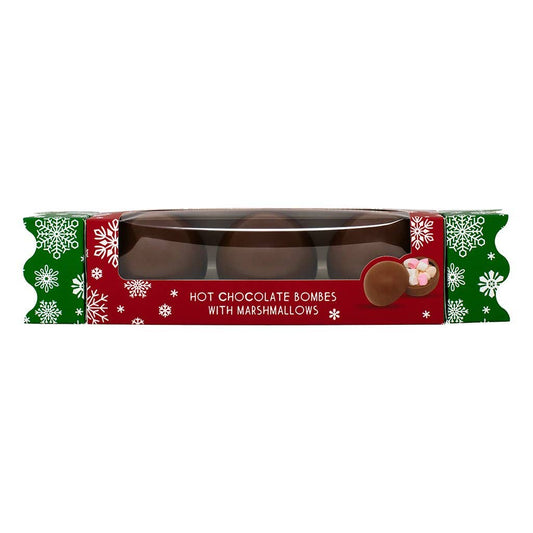 Bombe Cracker de Noël au chocolat chaud (3 bombes)