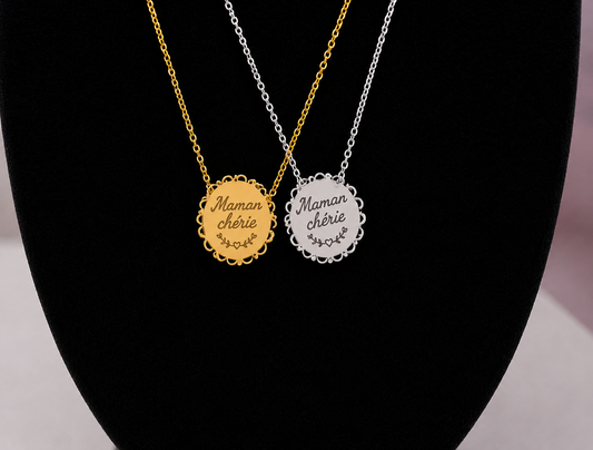 Collier Message "Maman chérie"