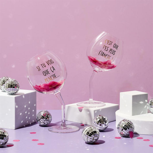 Coffret 2 verres penchés