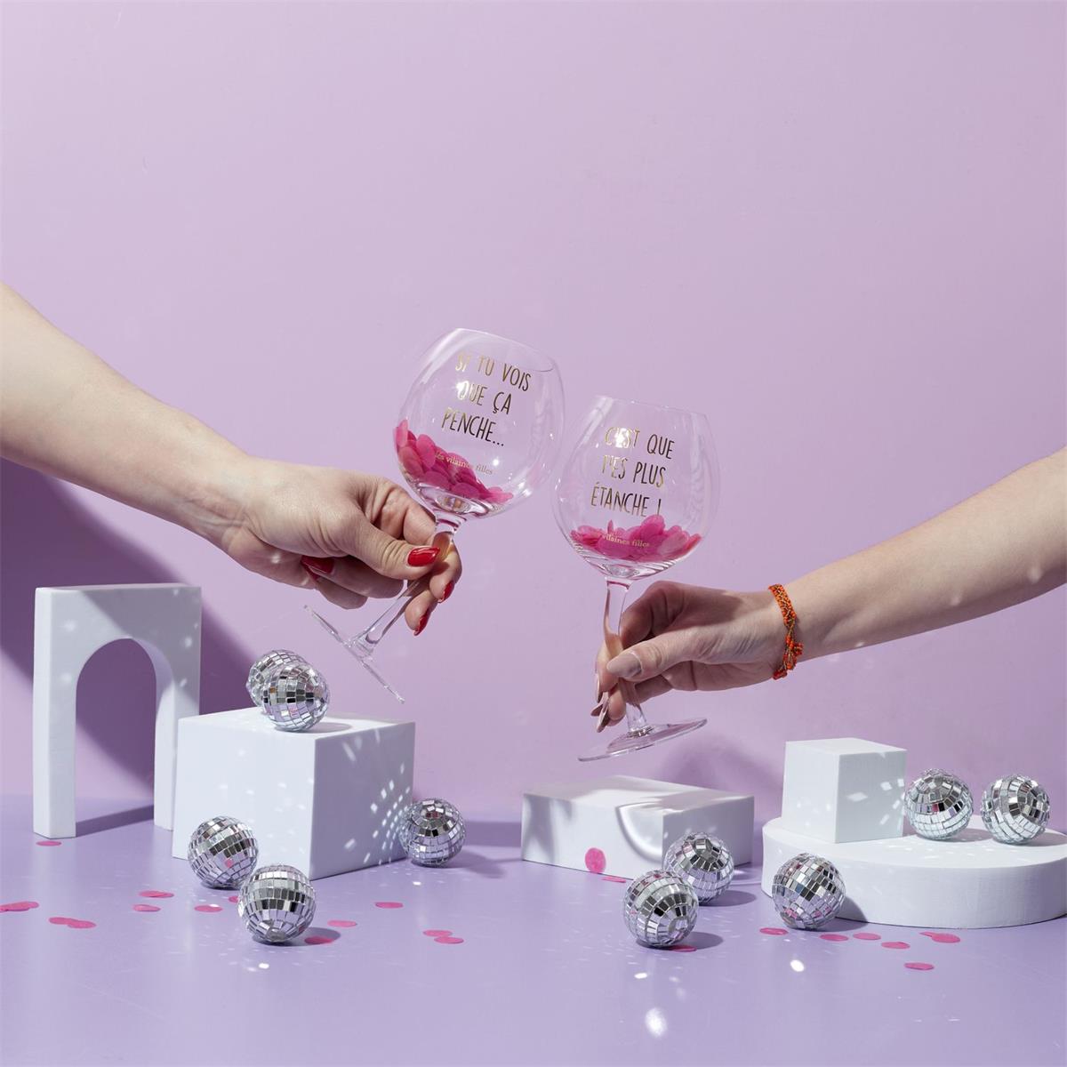 Coffret 2 verres penchés