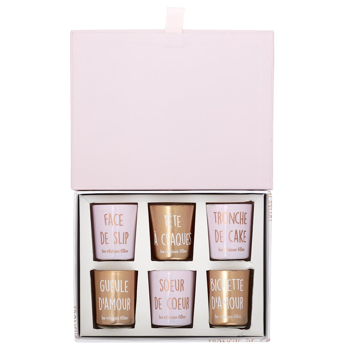Coffrets bougies mots doux