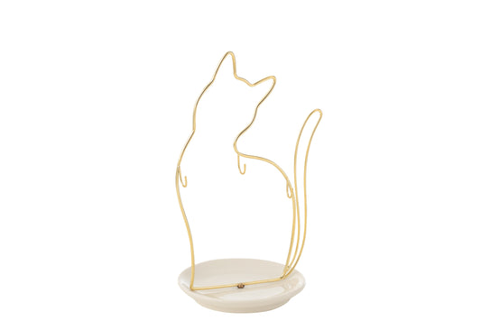 Porte bijoux chat