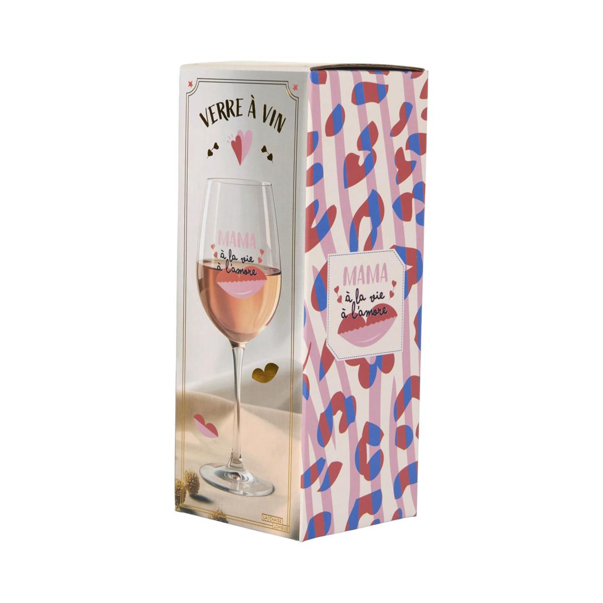 Verre de vin maman mi amor