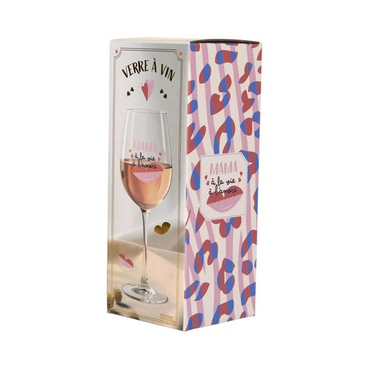 Verre de vin maman mi amor