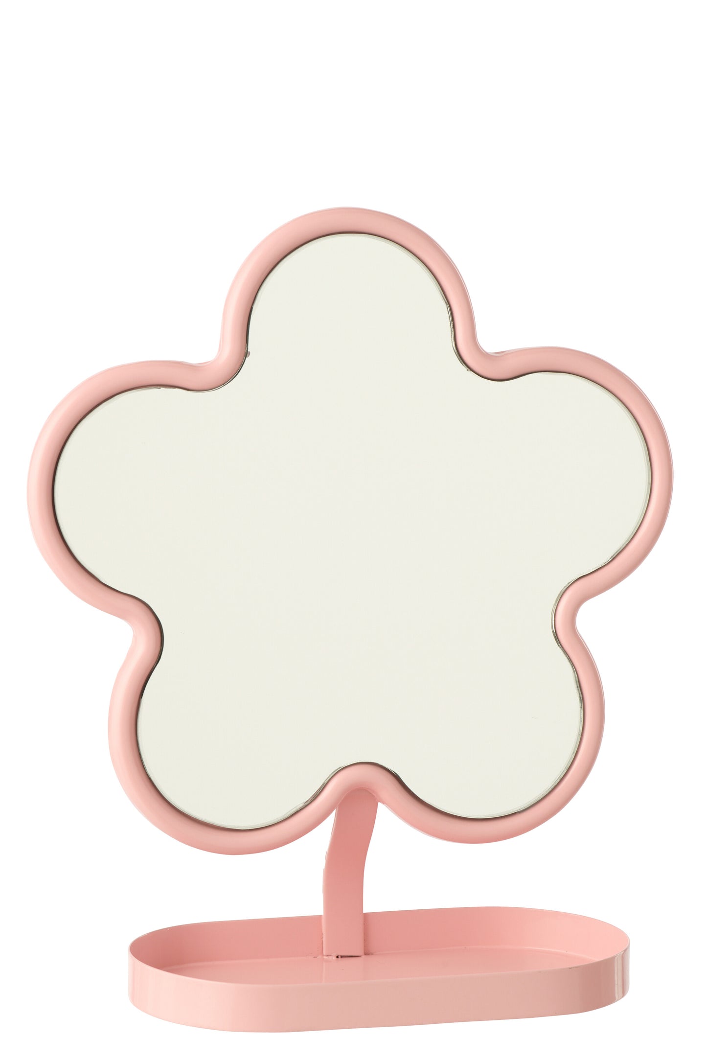 Miroir à poser fleur rose