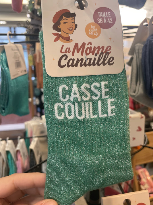 Chaussette paillette casse couille