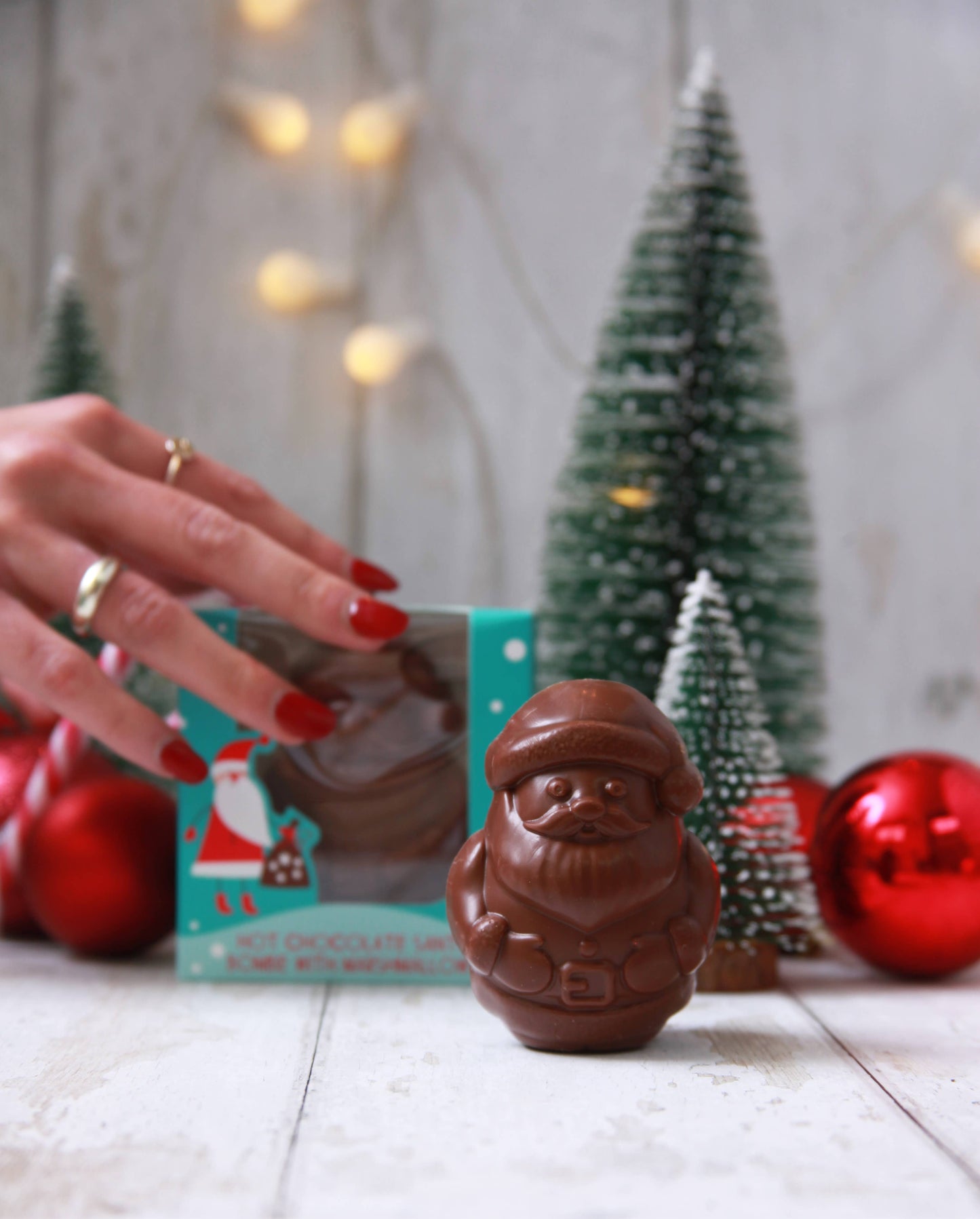 Bombe au chocolat chaud du Père Noël