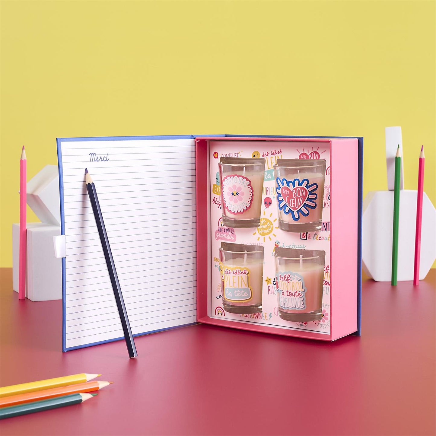 Coffret bougie merci