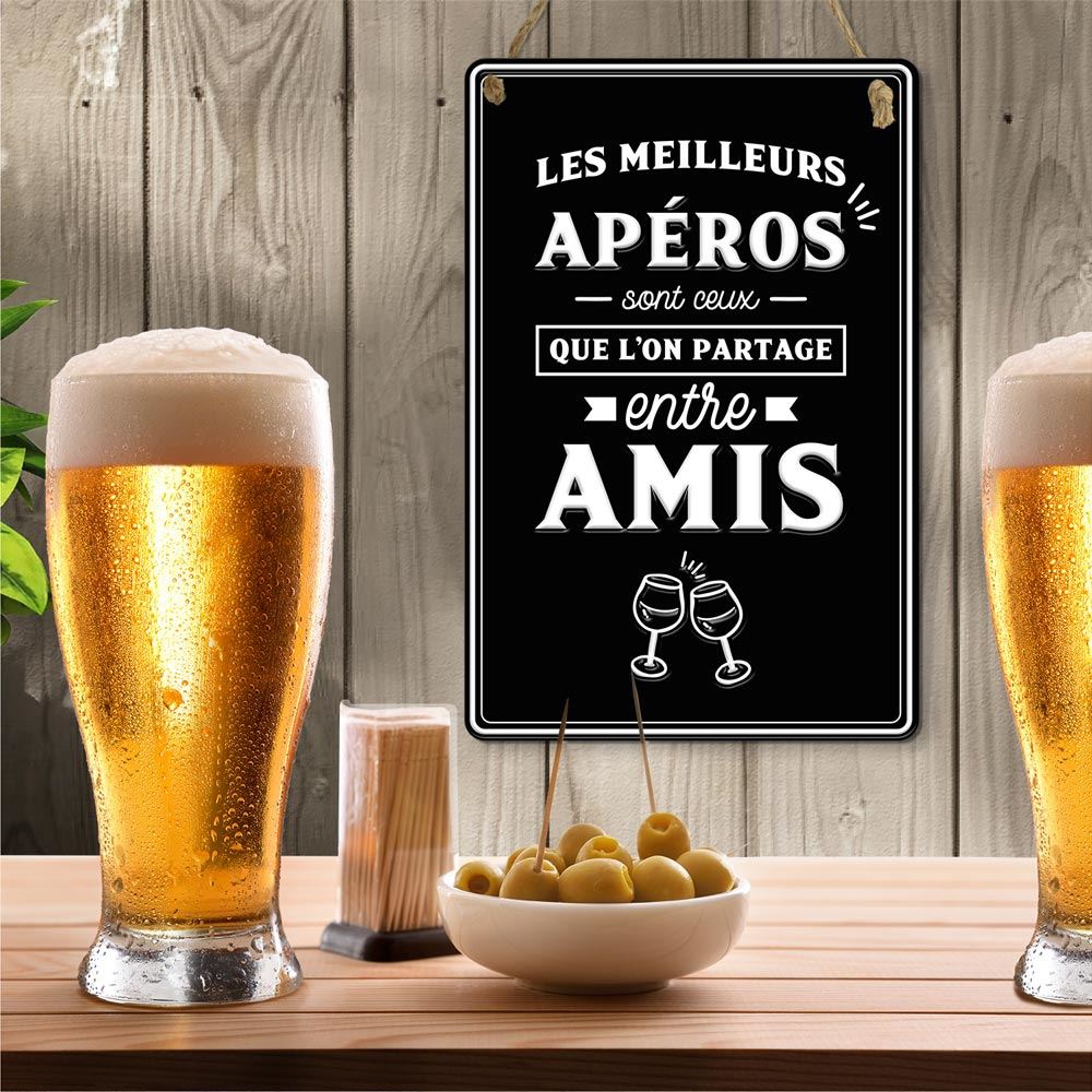 Plaque déco apéro entre amis