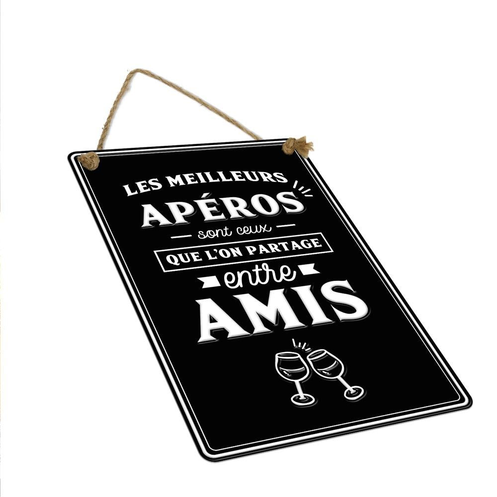 Plaque déco apéro entre amis
