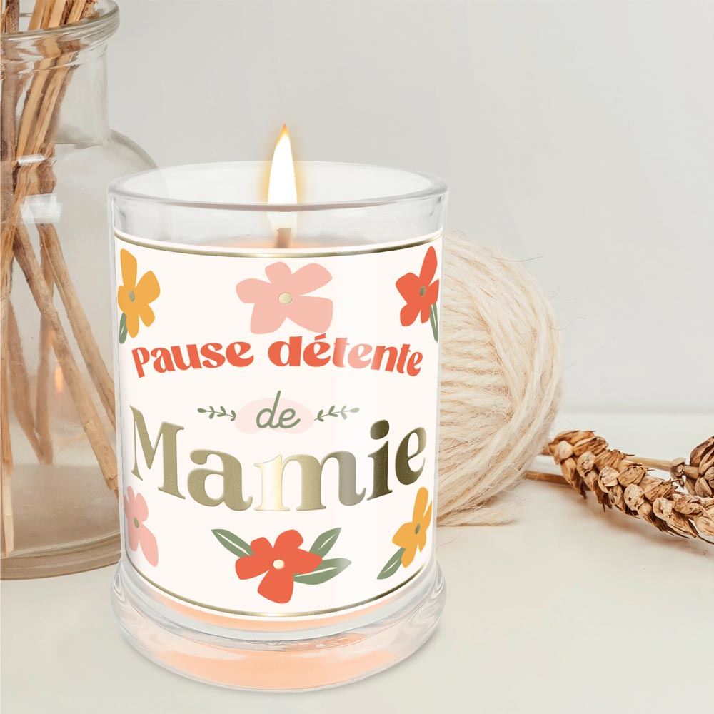 Bougie pause détente mamie