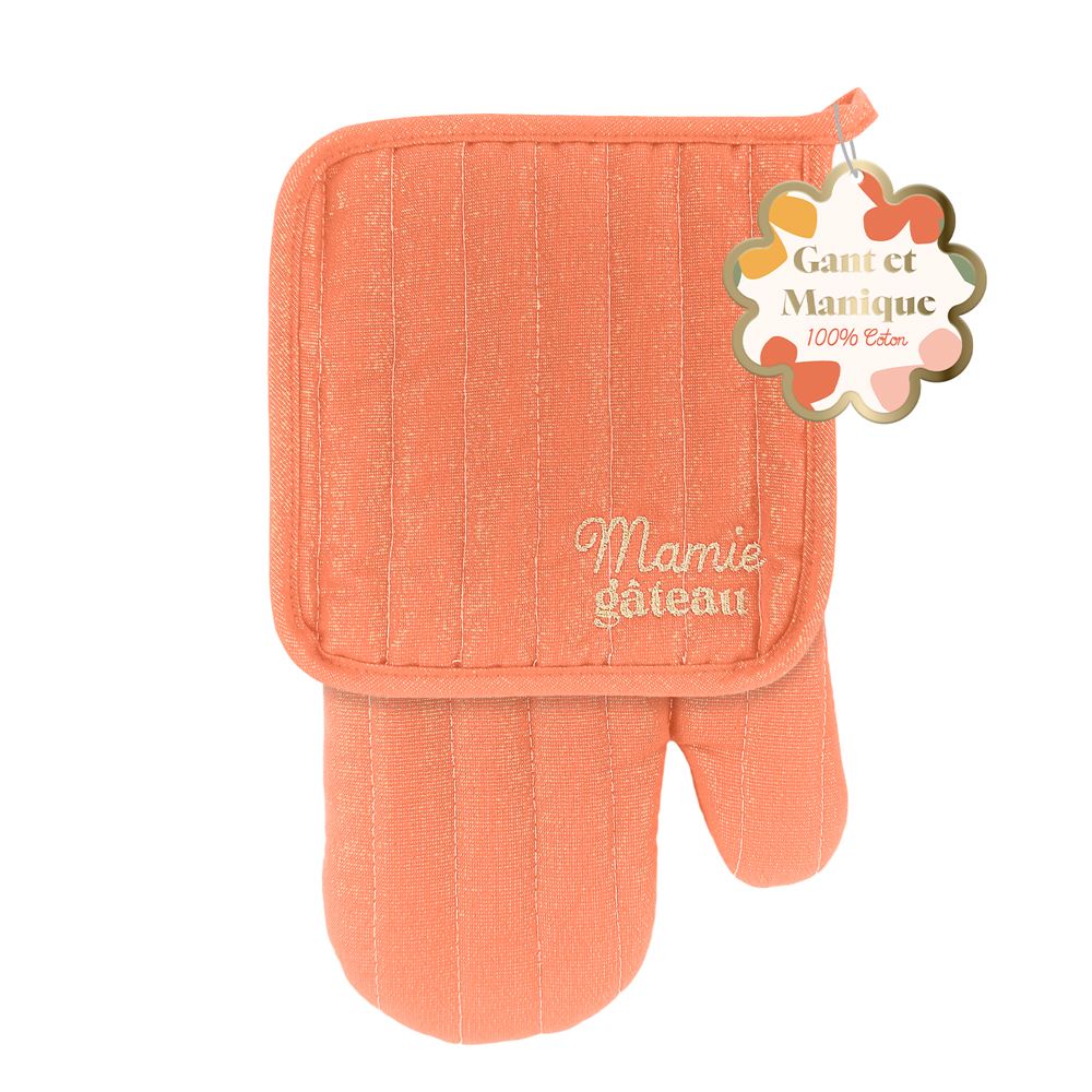 Set gant manique mamie