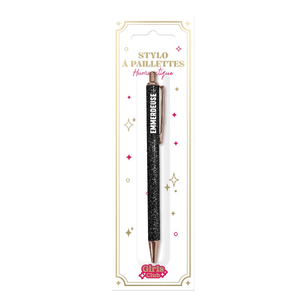 Stylo paillettes emmerdeuse