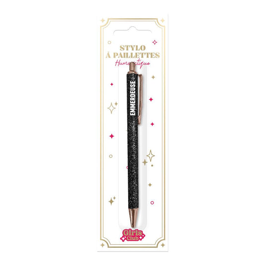Stylo paillettes emmerdeuse